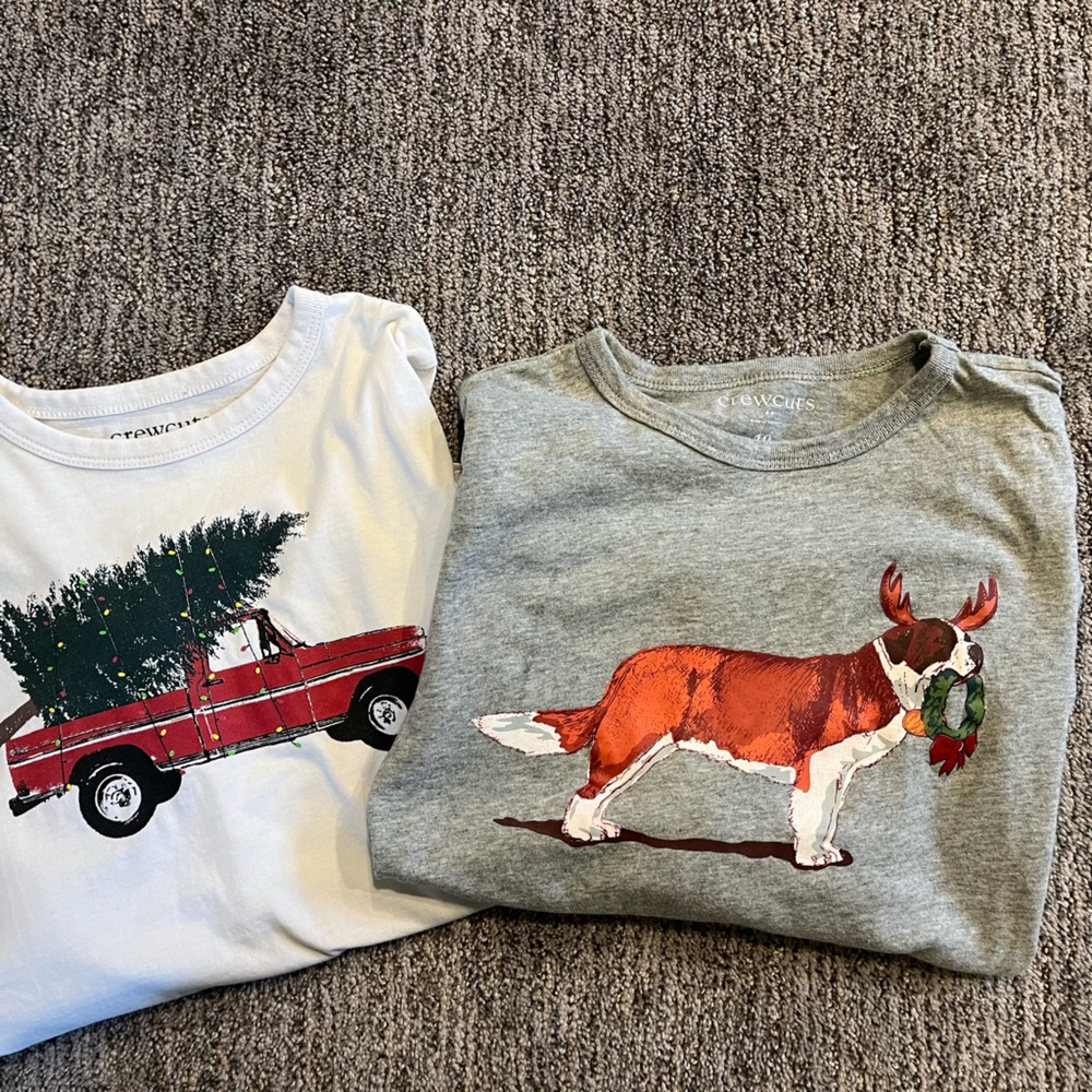 Crew cuts Christmas long sleeve t bundle